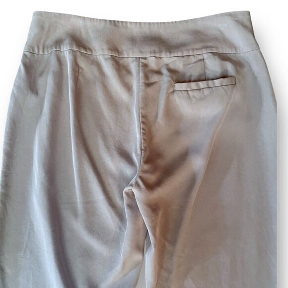 Eileen Fisher Womens Trouser Sz 8 Gray Tencel Straight Wide Leg Minimalist Pant - Picture 7 of 8